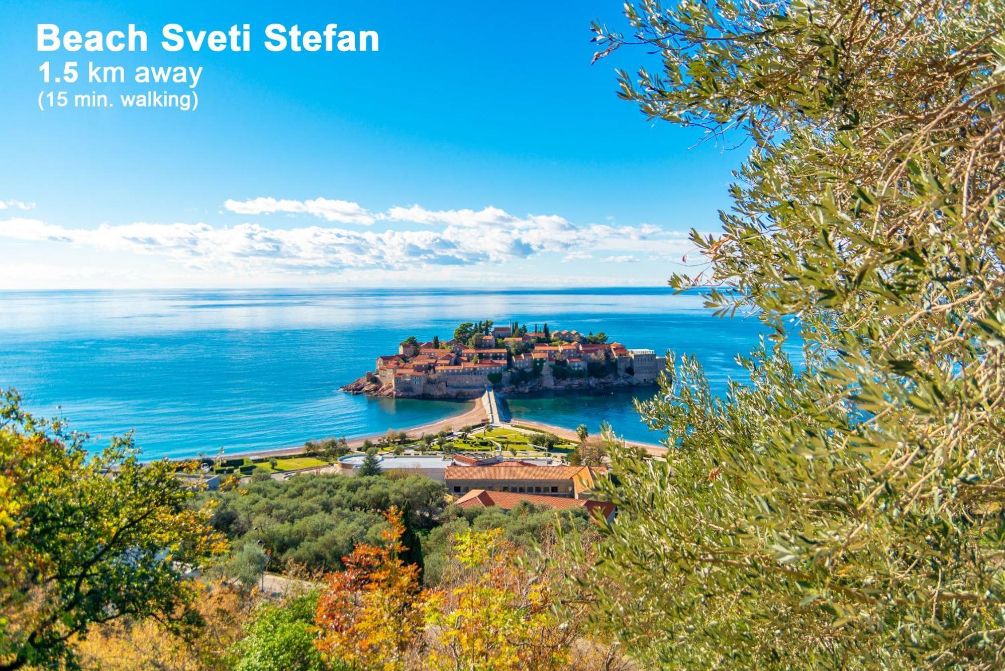 Apartments My Przno Sveti Stefan Eksteriør bilde